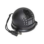 Dome Color camera NTSC System; I/P: 12VDC, Lens 3.6mm, 18 x 5mm IR LEDs, Effective pixels: 510(H) x 492(V) 115mm x 82mm, Color: Black ES7370