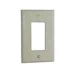 1-Gang, 1-Decora. Midway nylon wallplate. Light Almond ES7640