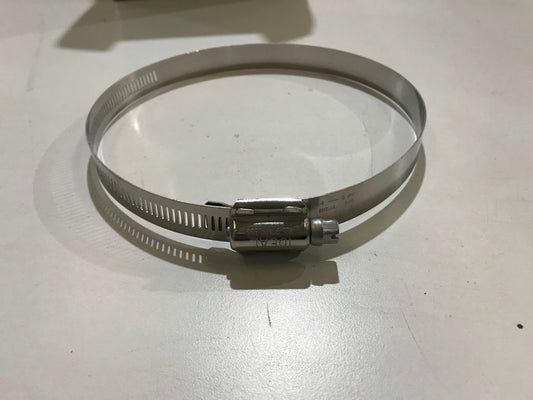 Worm gear clamp 4" to 6-1/8" (102-156mm), 300 stainless steelband, 410 stainless steel screw, clamping tension 800L.B., SAE 612 ES6381