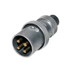 4 PRONG HIGH VOLTAGE CONNECTOR. 600VAC @ 30Amp, 250VAC @ 20Amp ES4686