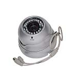 Dome Color camera NTSC System; I/P: 12VDC, Lens 4-9mm, Hi-resolution, 36 x 5mm IR LEDs, 94mm x 80mm, Camean 480TVL 1/3 Sony HAD CCD Color, Color: Silver ES7369