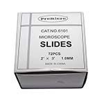 Microscope slides with ground edges, 72 pieces per box, 2"x 3" 1.0mm thick ES6386