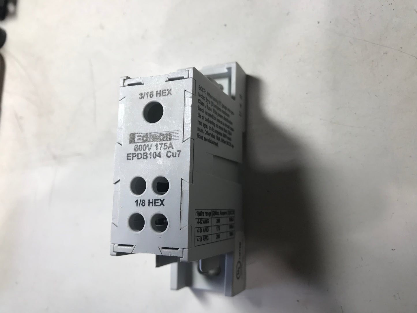POWER BLOCK 600VAC 175 Amp ES6610