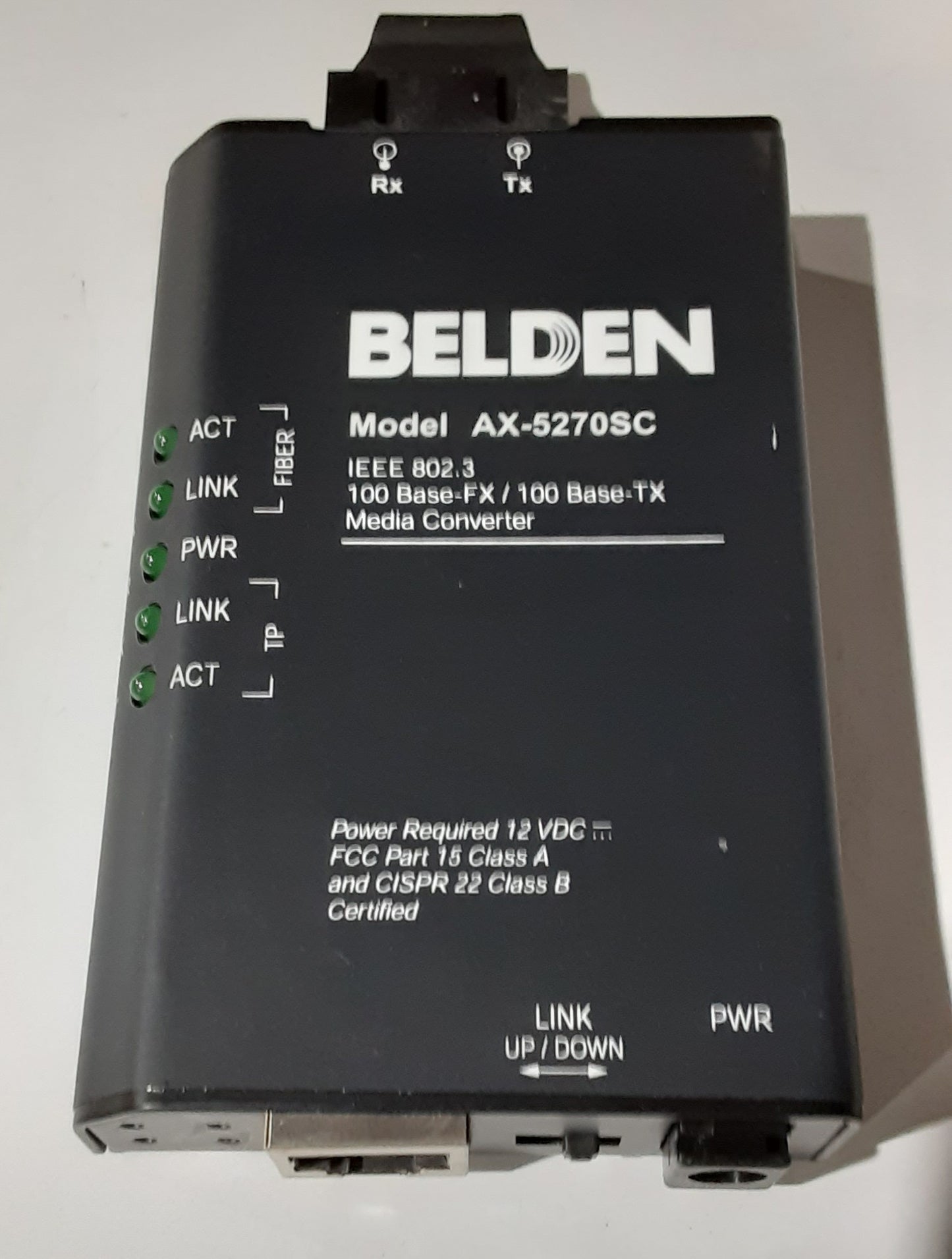 100Base-TX/100Base-FX, SC-Compatible fiber connectors ES7112
