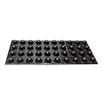 Bumper, Polyurethane .75"x .38"H, Black, 40/pad ES7529