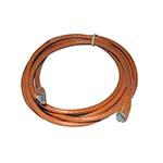 Cat-6 500mHz crossover UTP cable 550Mhz 7' long stranded 24AWG, Center spine, Orange PVC jacket, Molder boots ES6922