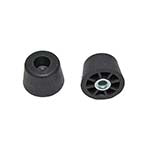 Recessed Rubber Bumper / Foot 0.937" (23.8) Diameter, Black ES7354