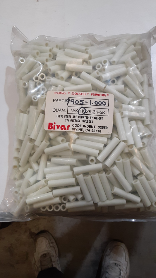 Nylon Tubular Spacer: OD .250”Bags of 1000pcs ES3305