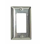 Smooth Metal Wall Plate 1-gang Decorator 302/304 Stainless Steel ES7641