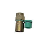 Snap-N-Seal F Male 2-Piece Compression Connectors for Series 59 Quad Coaxial Cable RG-59 Green ES7732