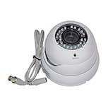 Dome Color camera NTSC System; I/P: 12VDC, Lens 4-9mm, Color: White, 36 x 5mm IR LEDS, 94mm x 80mm ES7366