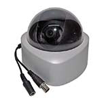 Dome Color Digital Video camera NTSC System; I/P: 12VDC, Lens 3.6mm Light Beige/White ES7377