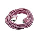 USB-A to Micro USB cable 10' long (Pink) ES7495