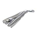 Tamo tassel charger cable, USB-A to Apple Lighting spade connector; Silver ES7492