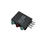 LED Circuit Board Indicator, Green/Red/Green T-1, 3mm, Tri-level, R/A, T/H ES7289