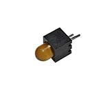 LED Circuit Board Indicator, Single Yellow Diffused, 5mm T-1-3/4, T/H ES7292