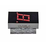 LED Display, 1-digit numeric, 0.3" (7.62mm), Bright Red, Common Anode, Right and Left hand decimals, Black face, Red segments ES6669