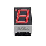 LED Display, 1-digit numeric, 7-segment, Bright Red, 0.56" (14.2mm), Common Anode, Right hand decimal, Black face, Red segments ES6683