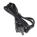 Power Cord, 10A 125VAC 6' long, 2-prong polarised version with squared (line) side C7P, C8P, NS-188 Device, NS-2P Wall end ES6339