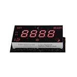 LED Display, 4-digit numeric, Black face, Red segments with Ready and Set E ES6703