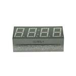 LED Display, 4-digit, 7-segment, Green, 0.56" (14.2mm) digit height, Mulitplex Common Anode, Gray face, White segments ES6707