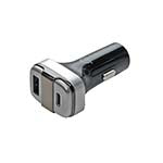 RapidFast 2-port USB-A/USB-C Car charger Silver (5V, 9V, 12V, 14.5V) QC 3.0 ES7489