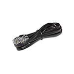 RJ-11 to RJ-11 cable 6' long, Black ES6848C