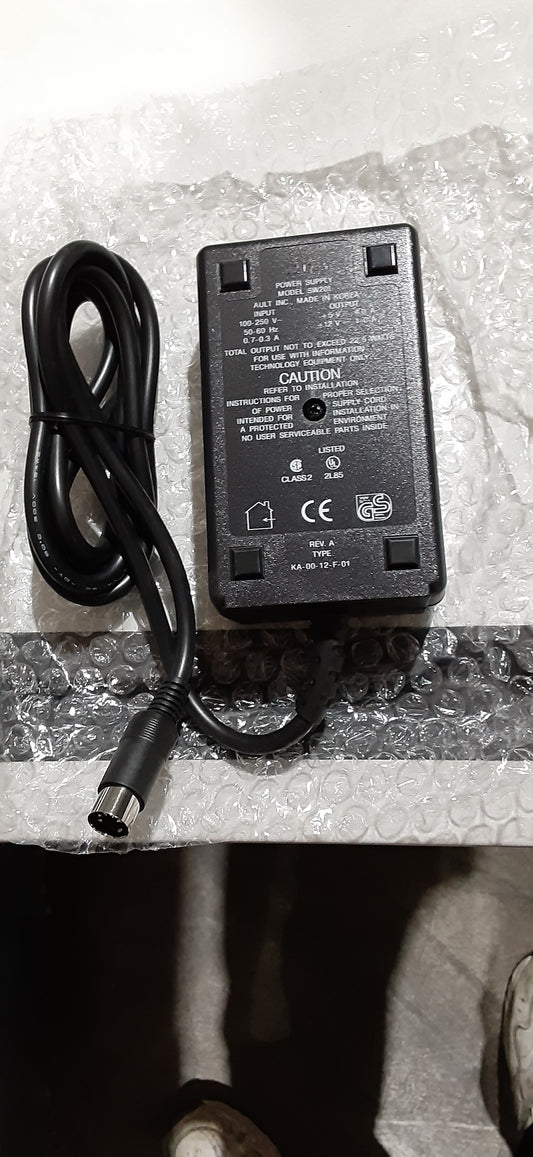 Power Supply I/P: 100-250VAC 50/60Hz 0.7A-0.3A; O/P: 5VDC 4A, +12VDC 1A, DIN connector ES7526